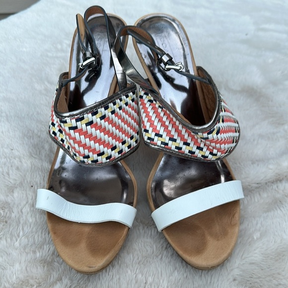 COACH Steffi Sem Mat Heels in Chalk/Warm Pewter sz 9.5 - Picture 2 of 7